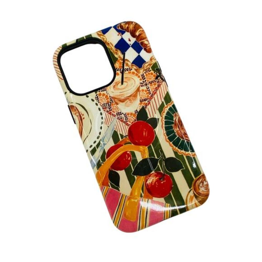 Iphone 14 plus cherry whimsical phone case